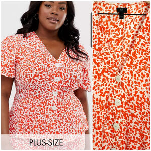 River Island Plus Size Polka Dot Top